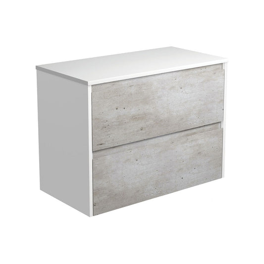 AMATO INDUSTRIAL 900 Cabinet Satin White Panels Wall Hung