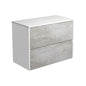 AMATO INDUSTRIAL 900 Cabinet Satin White Panels Wall Hung