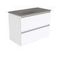 SATORI QUEST 900 Gloss White 2 Drawer Vanity Wall Hung