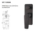 EXON Shower Mixer with Diverter in Gun Metal