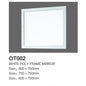 OT-002 White Poly Frame Mirror 600*750