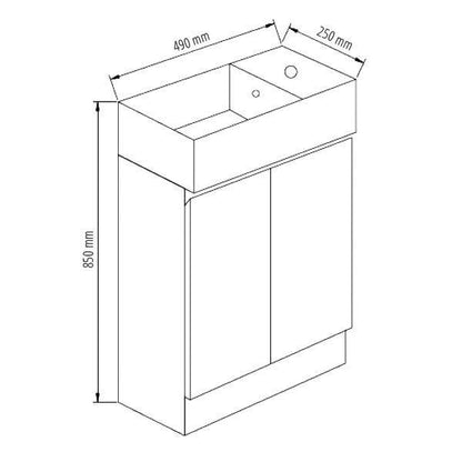 490mm Slimline