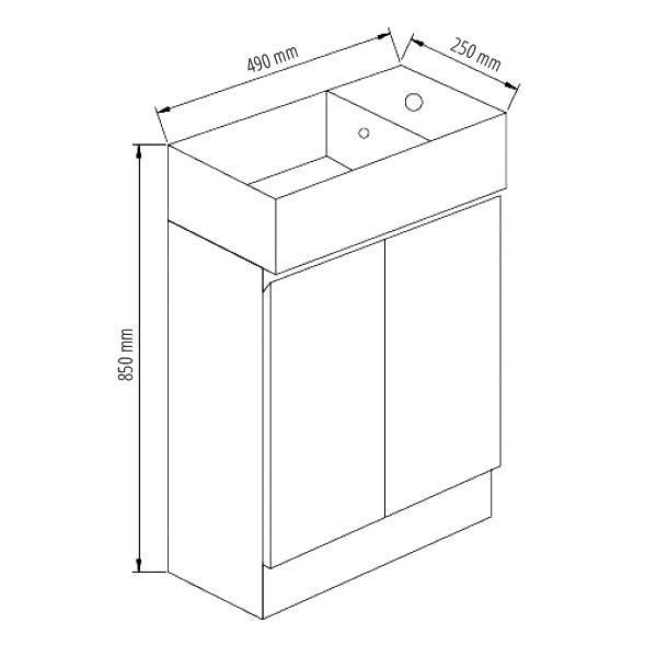 490mm Slimline