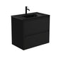 DOLCE MB AMATO 750 Matte Black Vanity Wall Hung 1TH