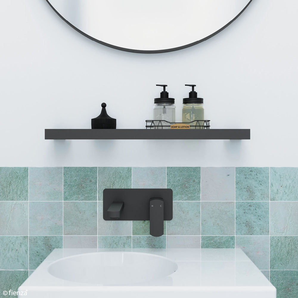 Koko Glass Shelf, Matte Black