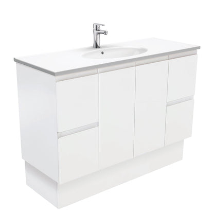 ROTONDO Ceramic 1200 Fingerpull Matte White Cab on Kick 1TH
