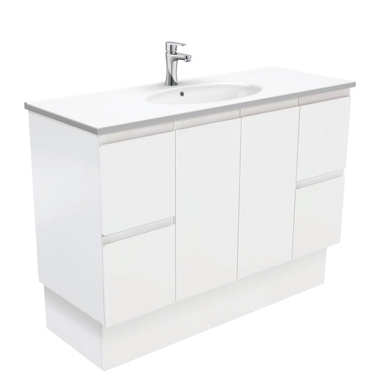 ROTONDO Ceramic 1200 Fingerpull Matte White Cab on Kick 1TH