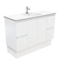 ROTONDO Ceramic 1200 Fingerpull Matte White Cab on Kick 1TH