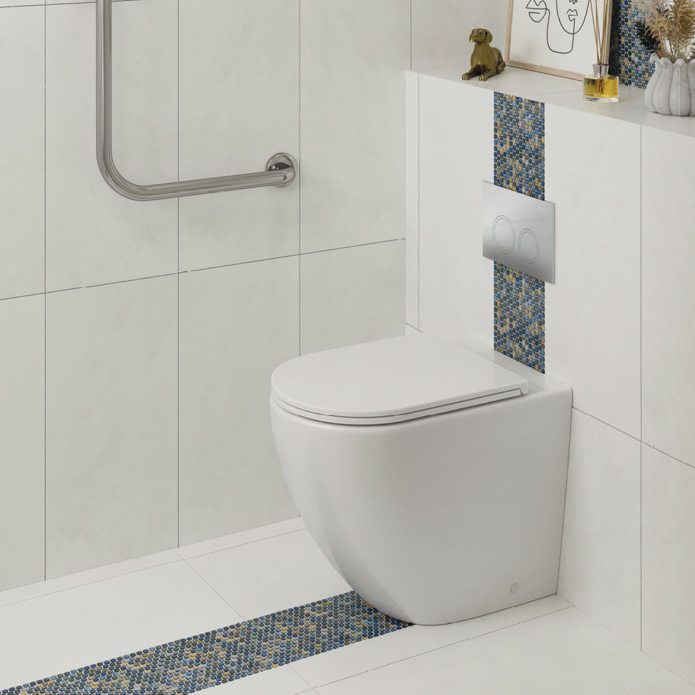 Alix Ambulant Wall-Faced Toilet Suite, Slim Seat
