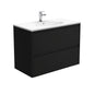 ROTONDO AMATO 900 Matte Black Vanity Wall Hung 1TH