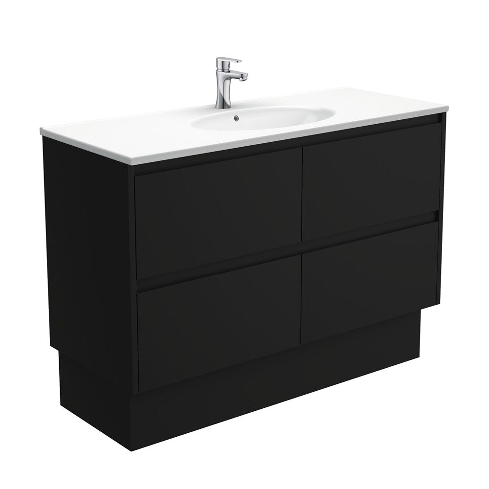ROTONDO AMATO 1200 Matte Black Vanity On Kick 1TH
