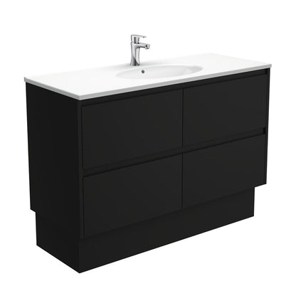 ROTONDO AMATO 1200 Matte Black Vanity On Kick 1TH