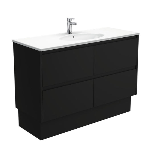 ROTONDO AMATO 1200 Matte Black Vanity On Kick 1TH
