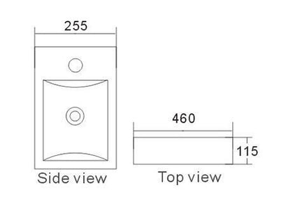 BA200 - Wall Hanging Basin