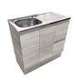CITI 900 EDGE INDUSTRIAL Vanity on Kick Solid Doors Right Hand Drawers NTH