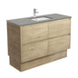SARAH DOVE GREY AMATO 1200 SCANDI OAK Vanity On Kick 1TH