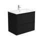 JOLI AMATO 750 Matte Black Vanity Wall Hung 1TH