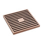 FLOOR WASTE 100mm Square Slim Grate 88mm outlet RG