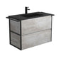 MONTANA AMATO 900 INDUSTRIAL Vanity Twin Towel Rails Wall Hung 1TH
