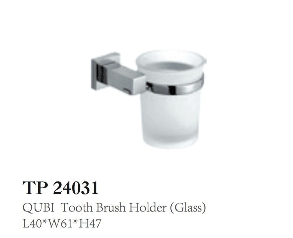 QUBI Toothbrush Holder in Chrome