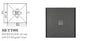 895 x 895mm SMC Tile Tray with S/SGrate and SB-WASTE(2 boxes)