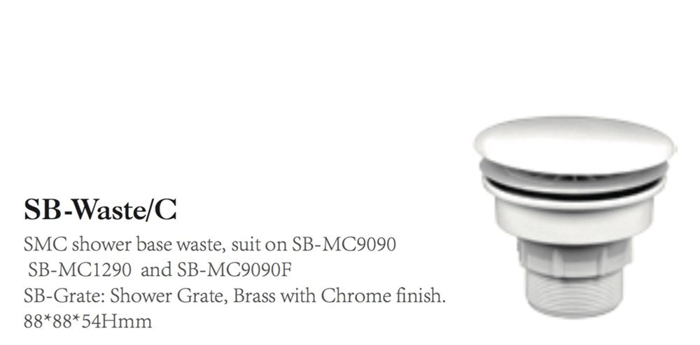 SHOWER BASE Waste ABS W/Cover