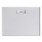 900*900 rectangle Polymarble base with centre waste outlet and stainless steel grate