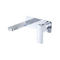 Tono Basin/Bath Wall Mixer Set, Rectangular Plate, 160mm Outlet, Chrome