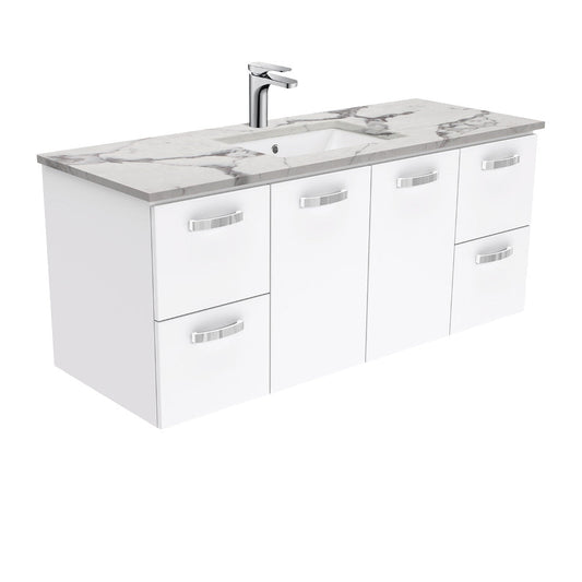 SARAH CALACATTA MARBLE 1200 UNICAB Wall Hung Cab 1TH