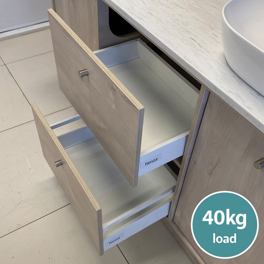 Newport All Drawer 1500 Double Bowl Floor Standing Vanity