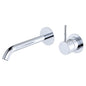 KAYA UP Basin/Bath Mixer 200mm Outlet Set Chrome Round Plates
