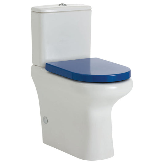 RAK Compact Back-to-Wall Toilet Suite, Blue