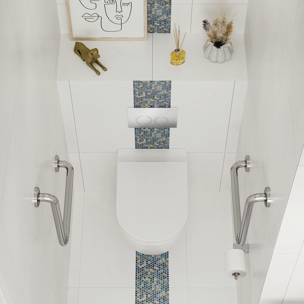 Alix Ambulant Wall-Faced Toilet Suite, Slim Seat