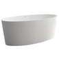 LEXY Stone Bath 1600 x 750 x 600mm with Overflow
