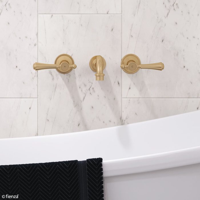 LILLIAN Lever Wall Bath/Basin Set Urban Brass