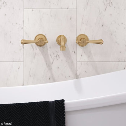 LILLIAN Lever Wall Bath/Basin Set Urban Brass