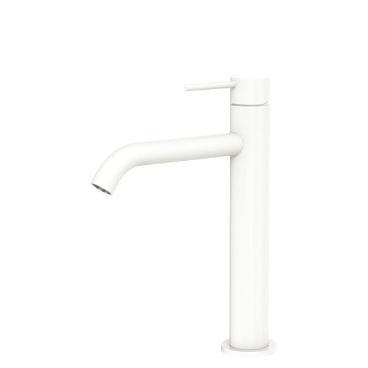 Kaya Medium Basin Mixer, Matte White