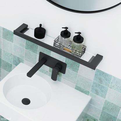 Koko Glass Shelf, Matte Black