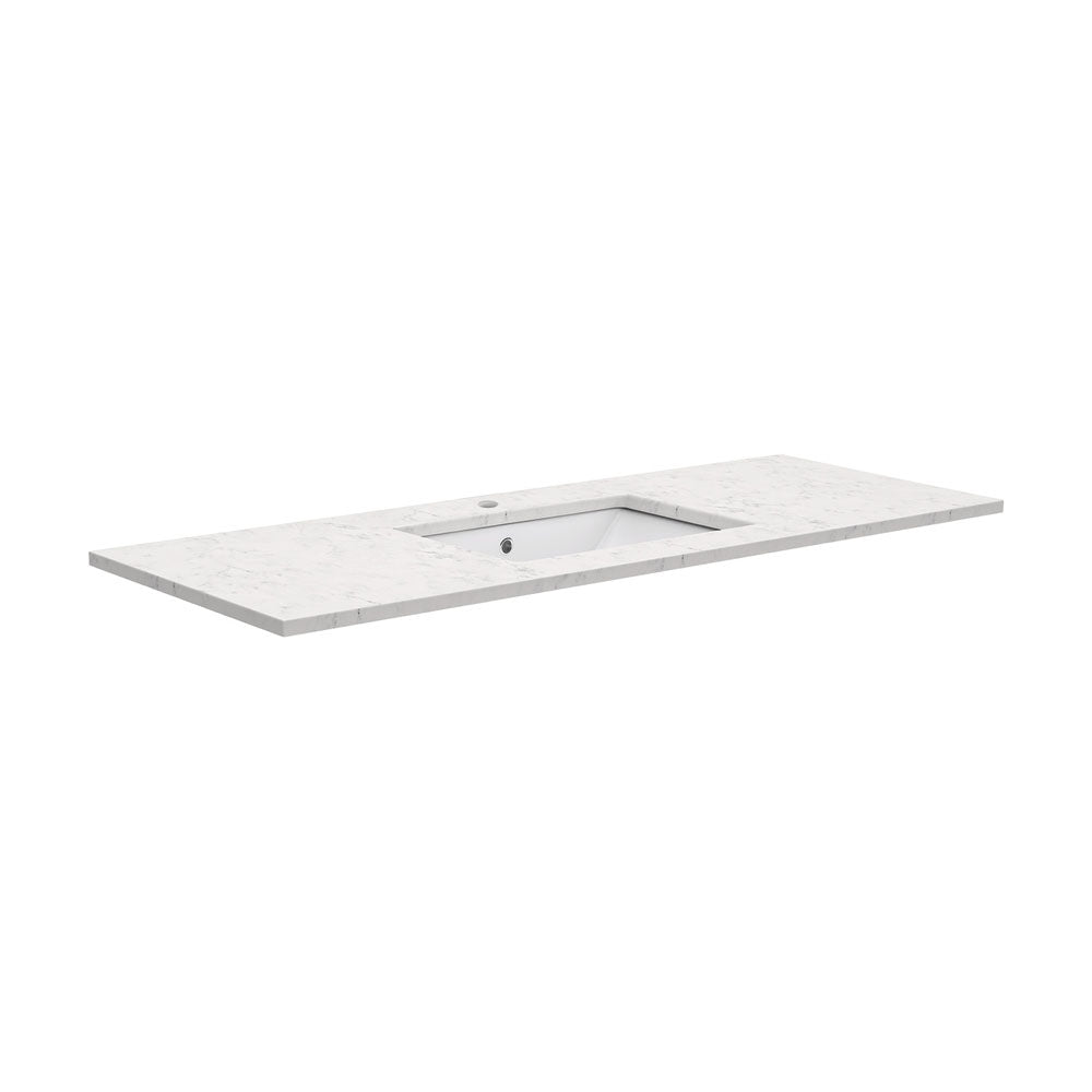 SARAH Undermount BIANCO MARBLE 1200mm Basin Top Only 1TH