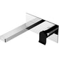 LINCOLN Wall Mixer with Spout Chrome and Black Handle