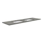 SARAH Undermount DOVE GREY 1500mm Basin Top Only Double Bowl 2TH