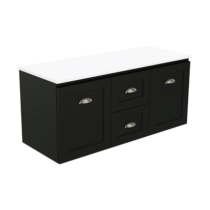 Newport Door & Drawer 1200 Double Bowl Wall-Hung Vanity