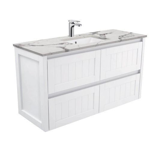 SARAH CALACATTA MARBLE 1200 HAMPTON Wall Hung Cab 1TH
