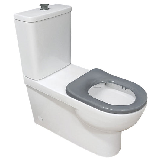 Stella Care Back-to-Wall Toilet Suite, Grey Seat