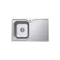 TIVA 780 Kitchen Sink Left Hand Bowl & Drainer Topmount 19L 1TH 780x480x180mm