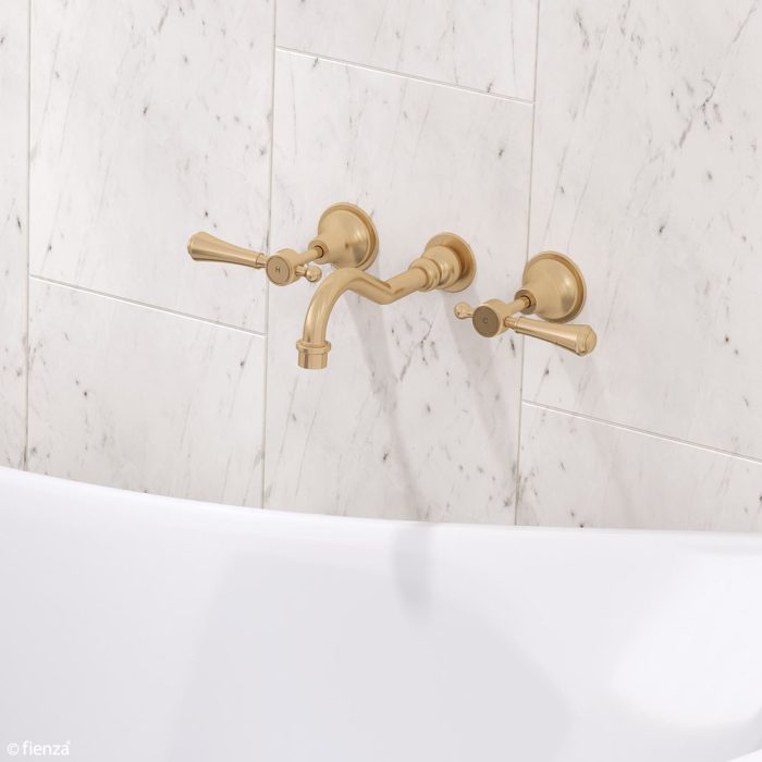LILLIAN Lever Wall Bath/Basin Set Urban Brass