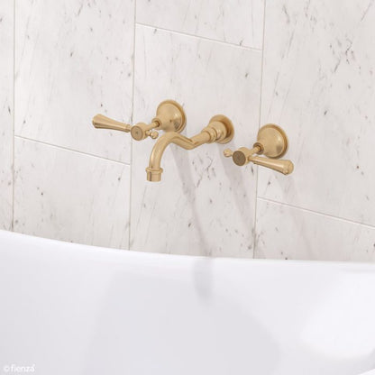 LILLIAN Lever Wall Bath/Basin Set Urban Brass