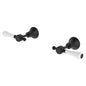 LILLIAN Lever Wall Top Assembly Matte Black White Handle