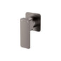 Tono Wall Mixer, Square Plate, Gun Metal