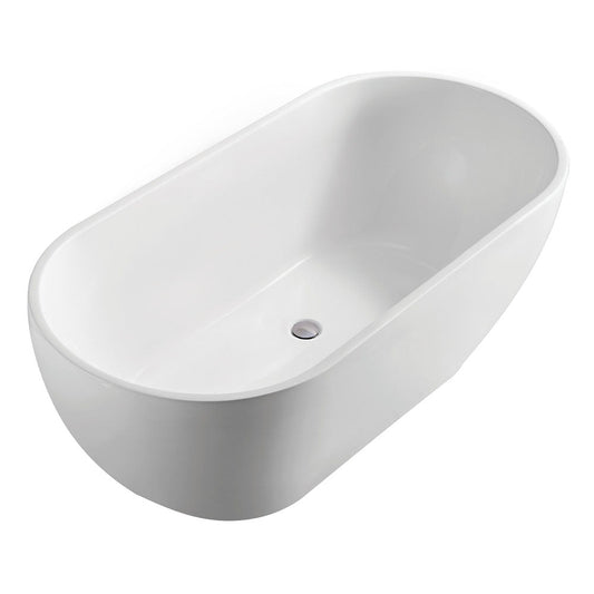 KOKO Matte White 1500 Freestanding Acrylic Bath 1500 x 720 x 580mm